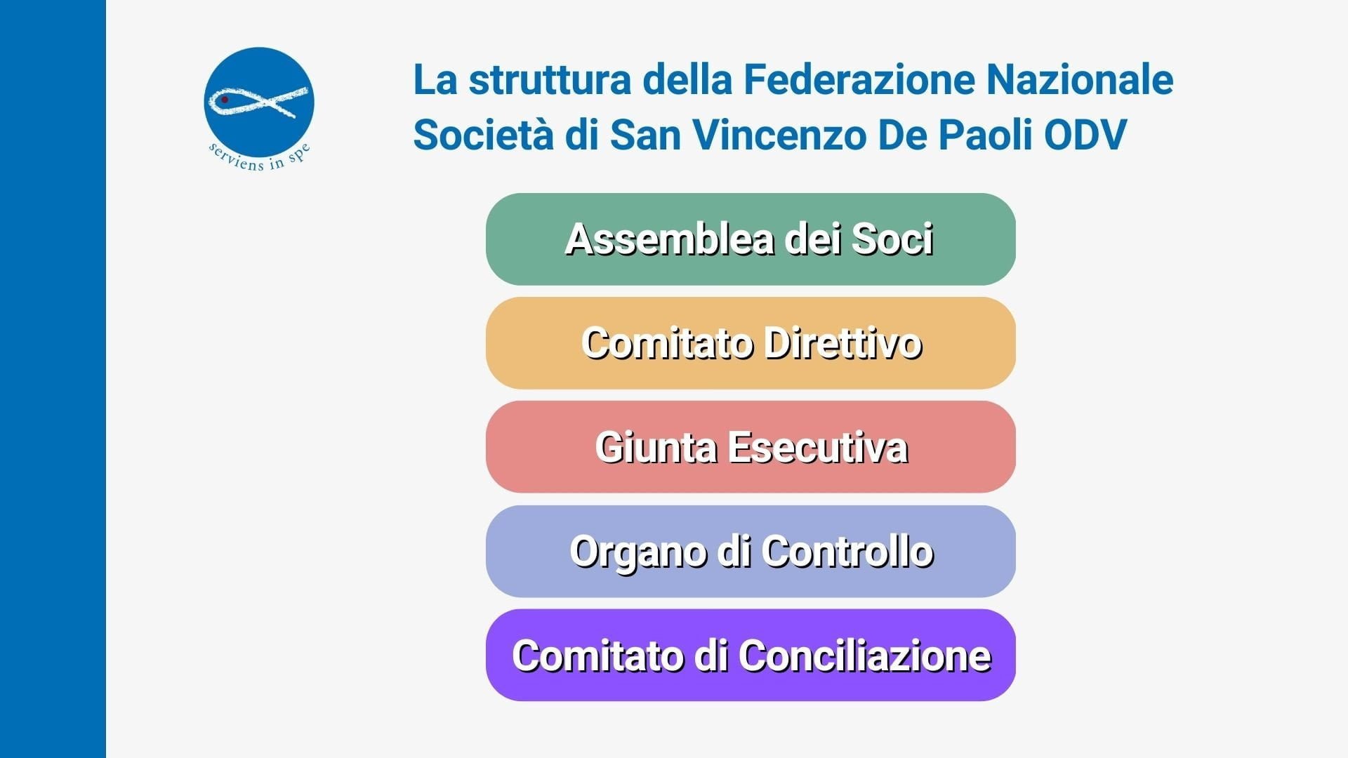 La struttura della Società di San Vincenzo De Paoli