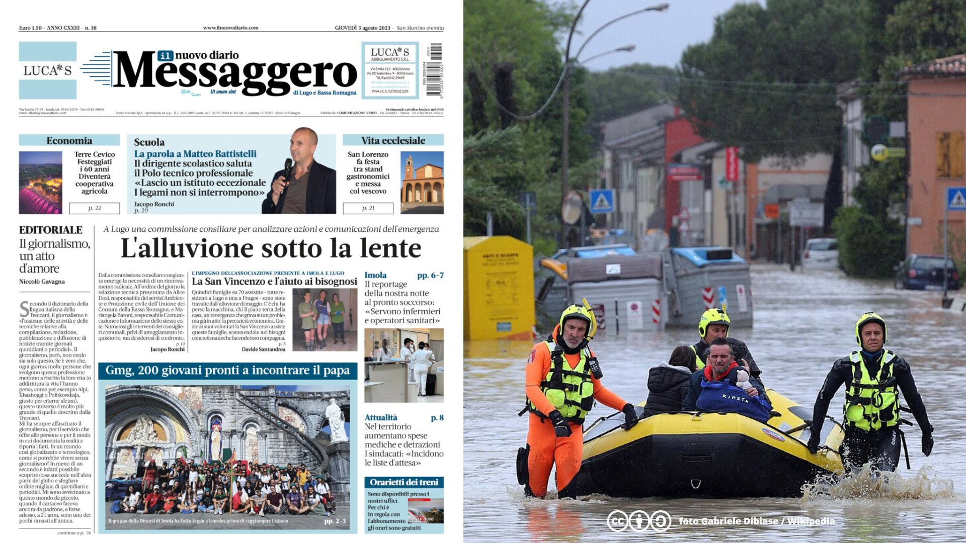 La San Vincenzo dopo l'alluvione: nessuno resti solo