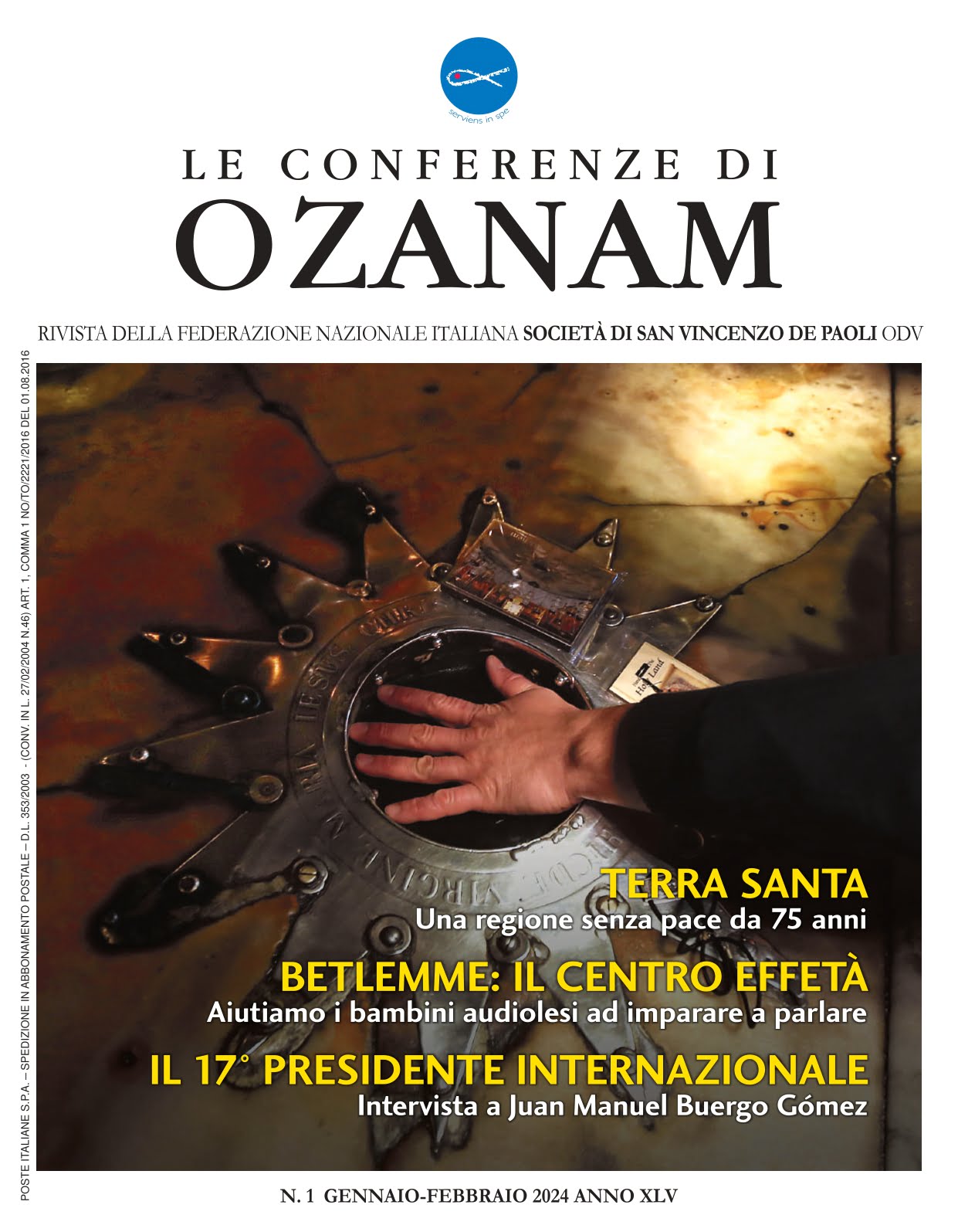 Rivista Le Conferenze di Ozanam, n. 1 2024